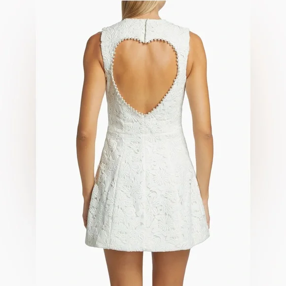 NWT Sachin & Babi Mon Coeur Lace Mini Dress w/ Heart Cutout Size 6 - Picture 3 of 12